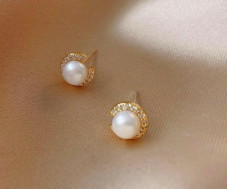 Pearl earring |925silver - Bellemargarita Jewelry
