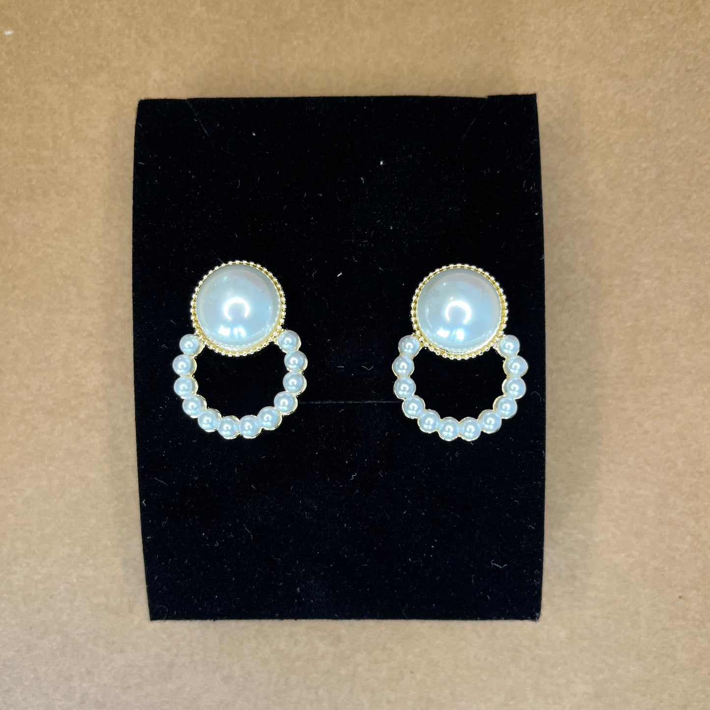 Vintage style pearl earring|925 sterling silver - Bellemargarita Jewelry