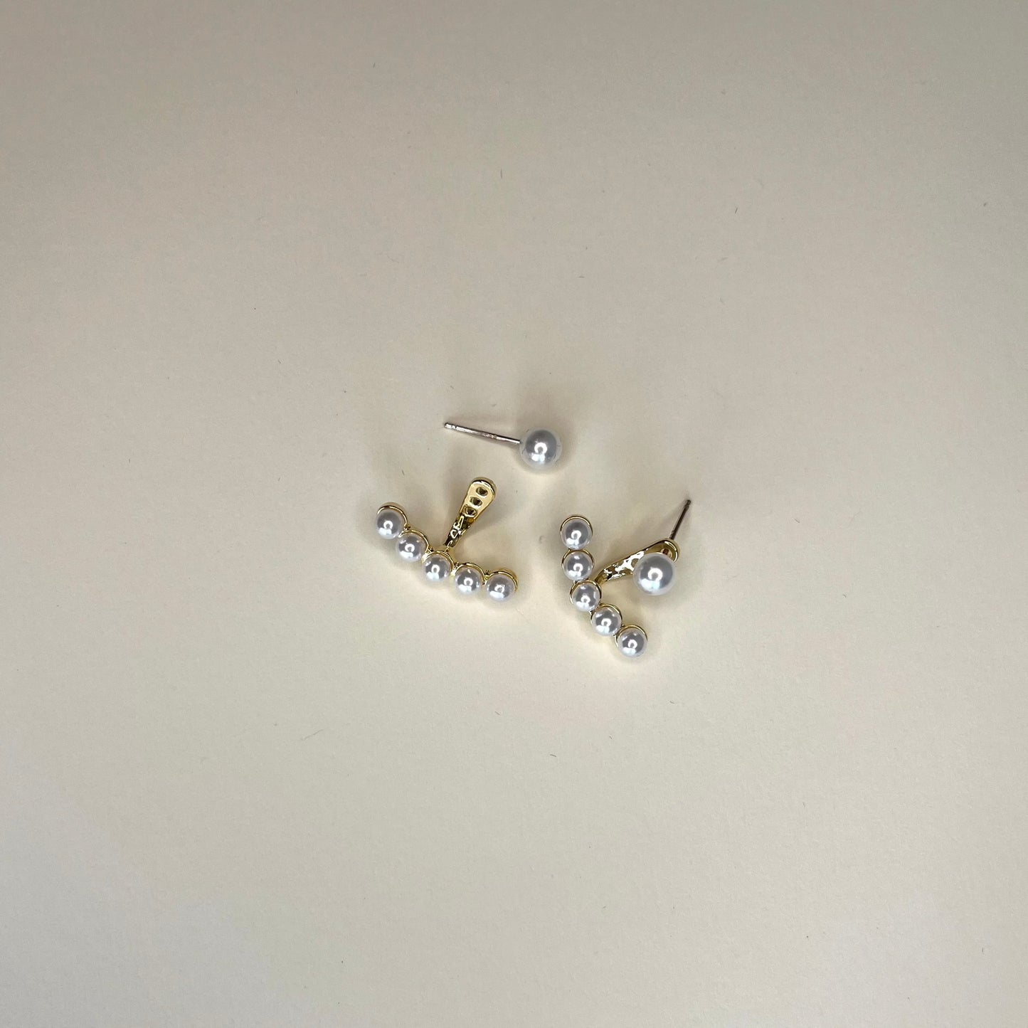 Versatile fine pearl earring offers two distinct looks|925 sterling silver - Bellemargarita Jewelry