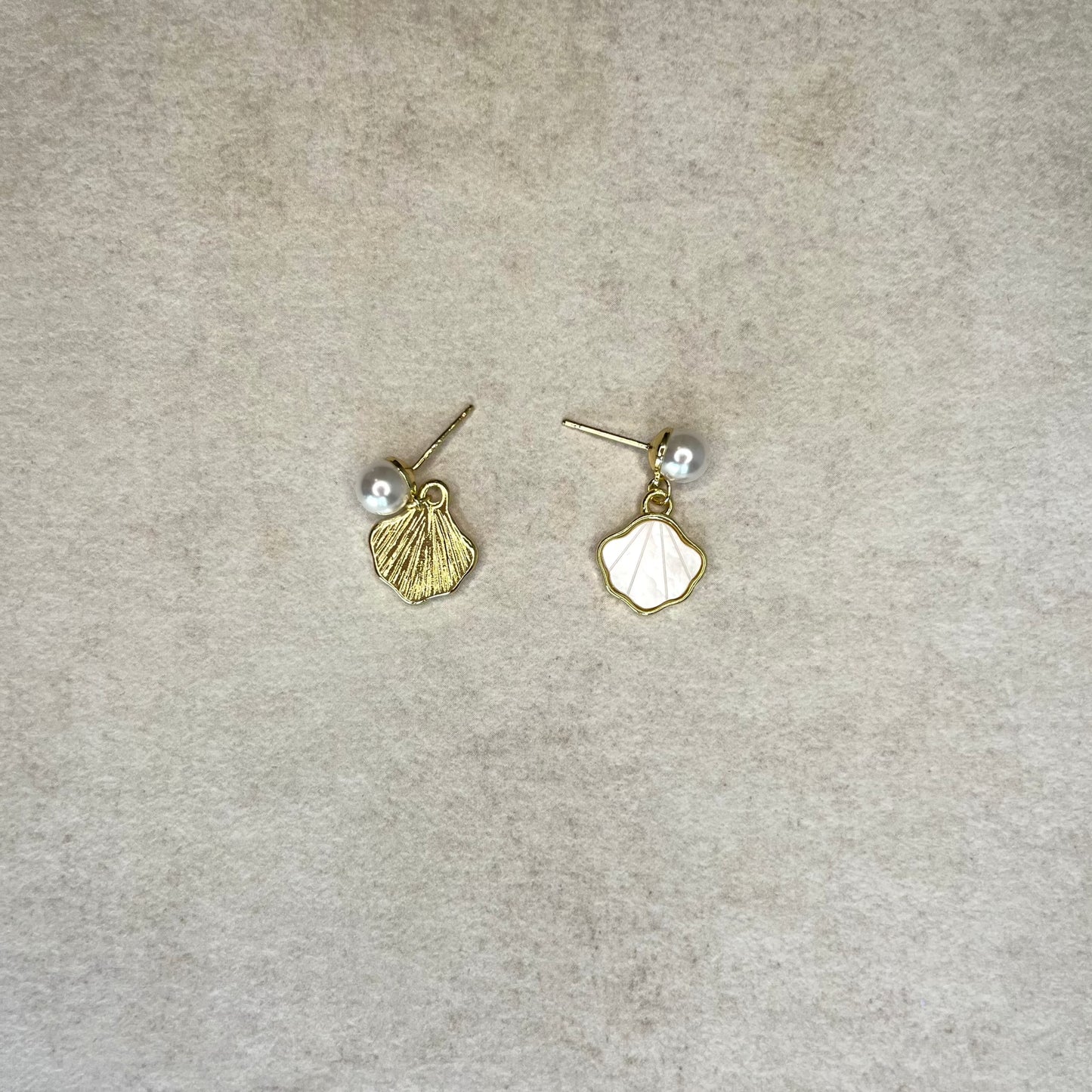 Lovely leaf drop fine pearl earring|925 sterling silver - Bellemargarita Jewelry