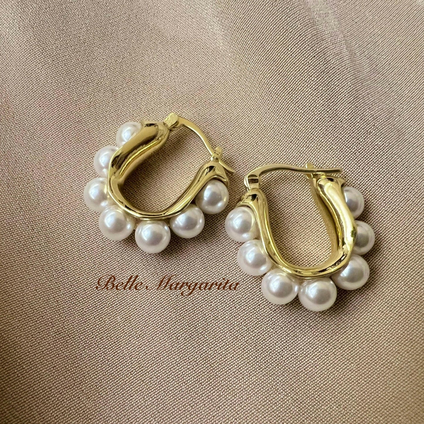 Pearl earring - Bellemargarita Jewelry