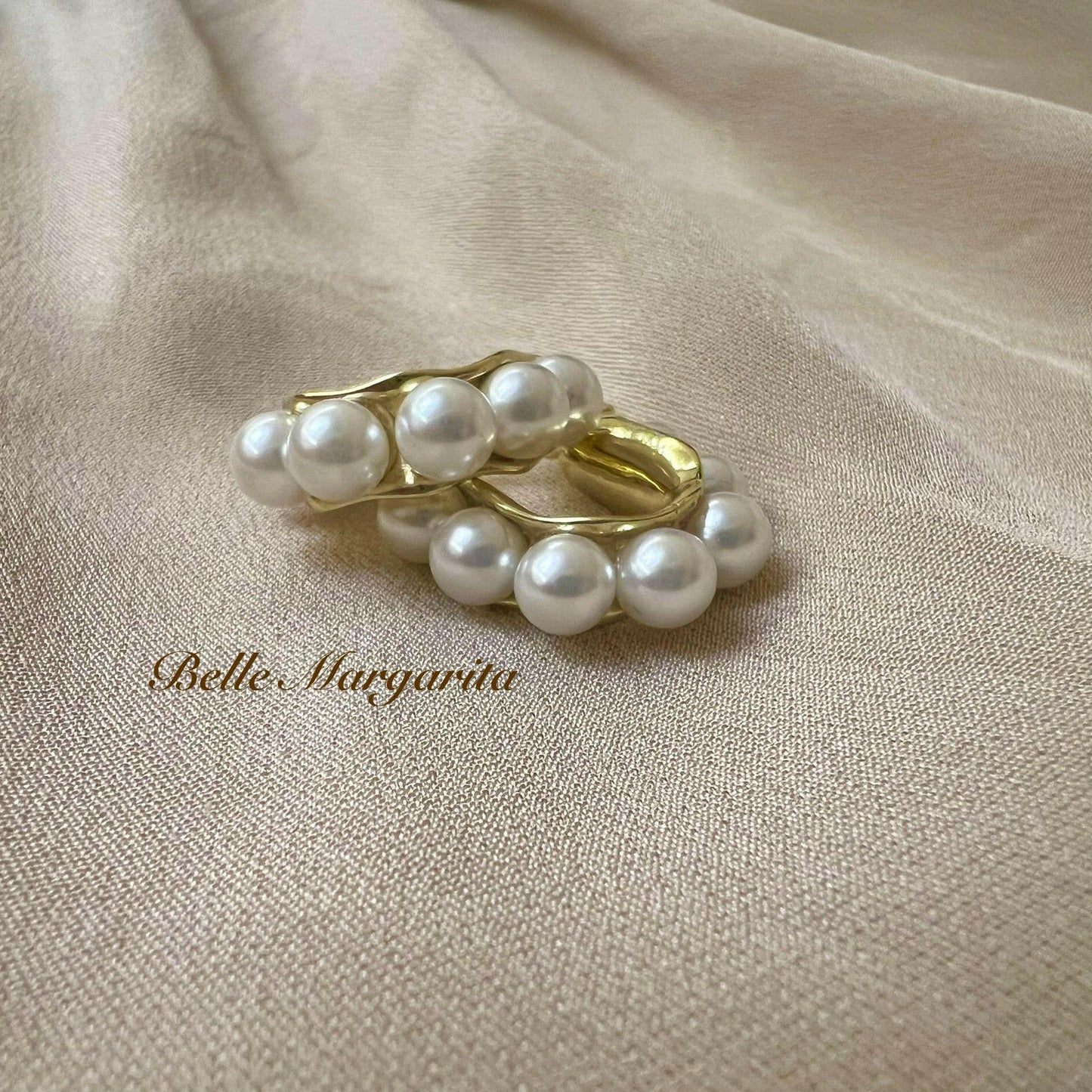 Pearl earring - Bellemargarita Jewelry