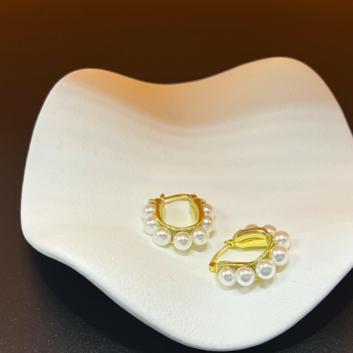 Pearl earring - Bellemargarita Jewelry